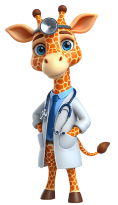 ai generated, giraffe, doctor-8647702.jpg